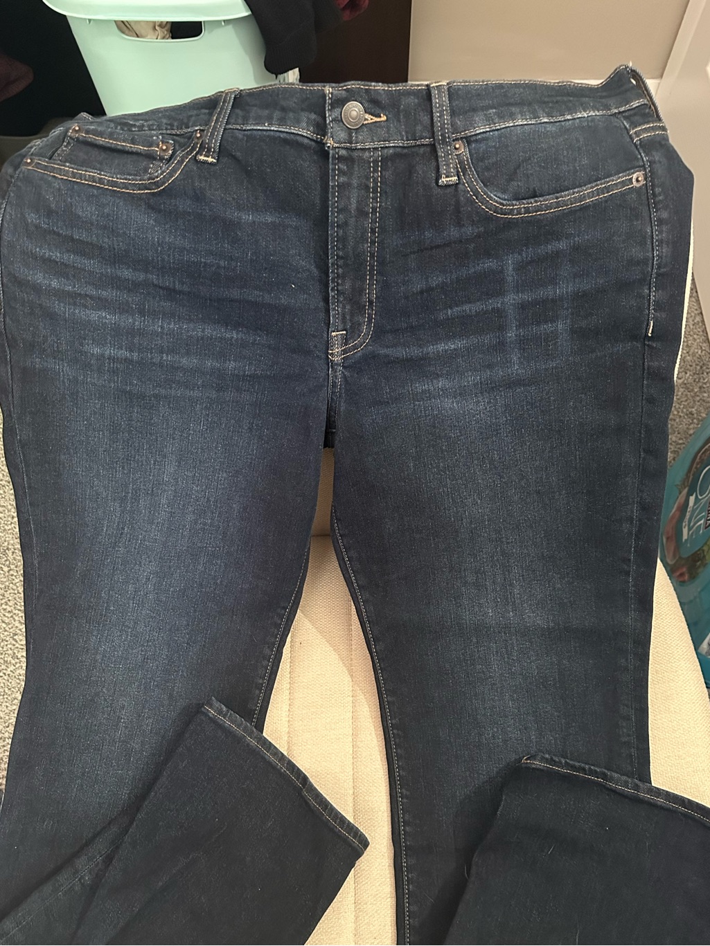 Lucky Brand Straight Leg Jeans In Dark Indigo Wash